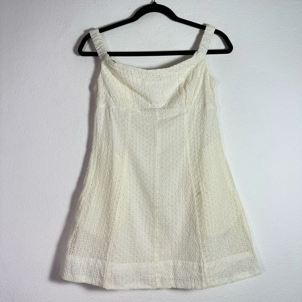 Free People Berry Kiss Mini Dress in Ivory size Small NWT